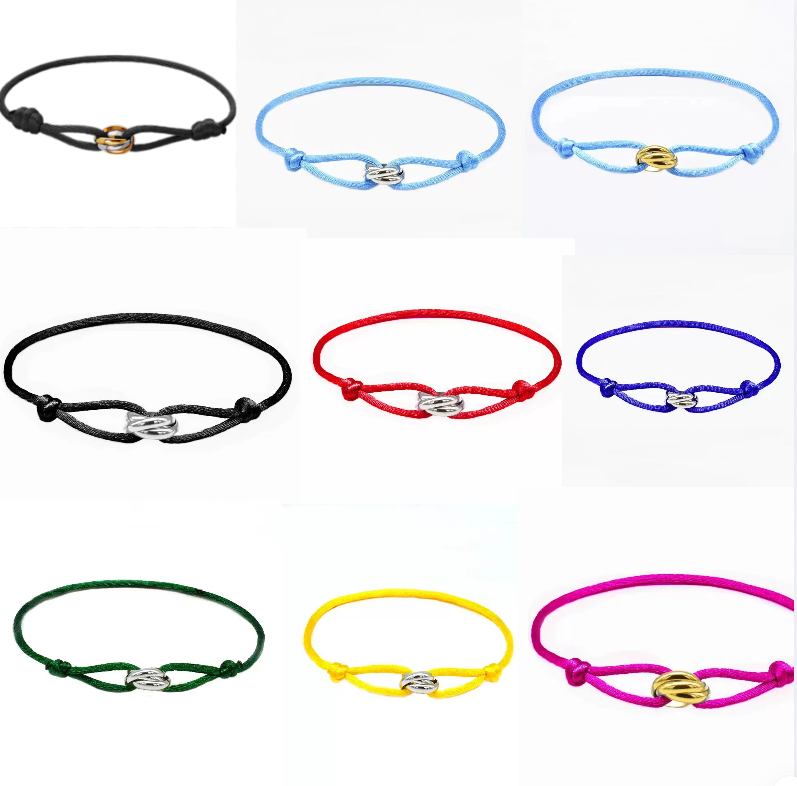 Stainless Steel Three-Color Classic Eternal Ring Bracelet Simple High-Grade Classic Style