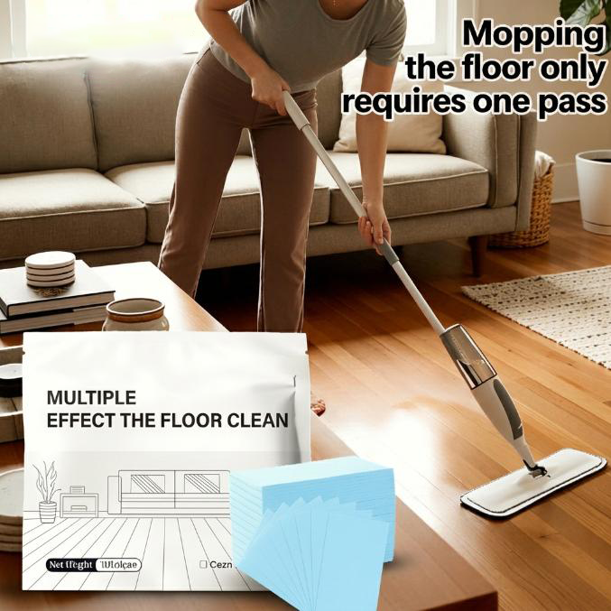 Floor Cleaning Tablets Multi-Surface Cleaner for Hardwood Laminate Tile & RV Walls Antibacterial Deodorization Maintenance