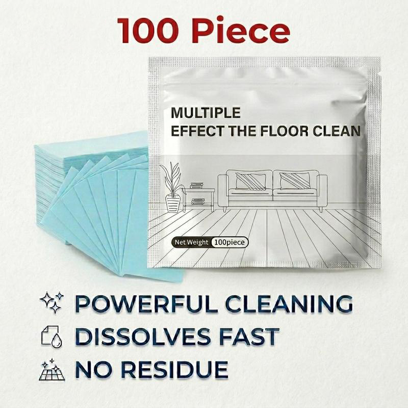 Floor Cleaning Tablets Multi-Surface Cleaner for Hardwood Laminate Tile & RV Walls Antibacterial Deodorization Maintenance