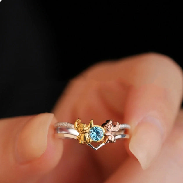 Stitch ring female hollow out