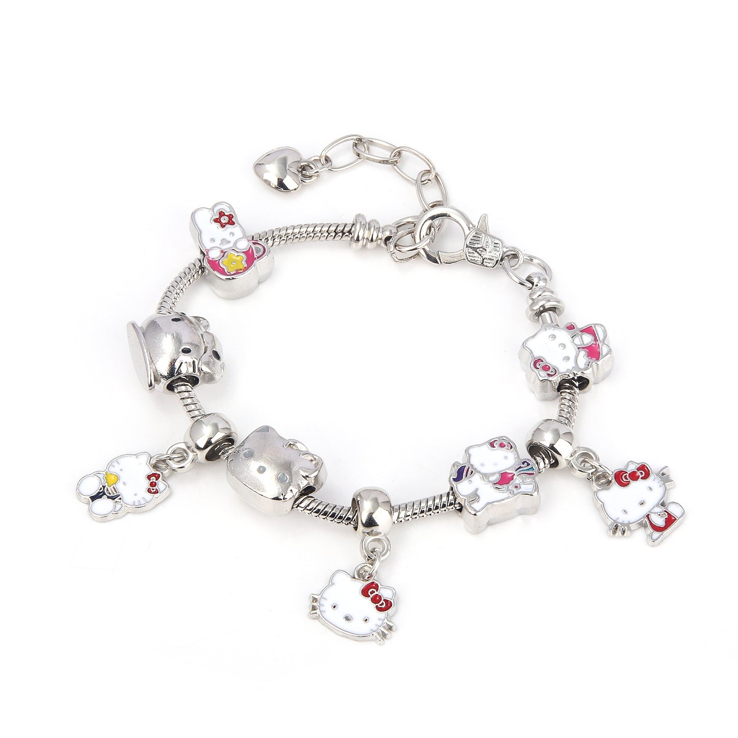 Cute Kitty Cat Bracelet Anime Girl Student JK Best Friend Birthday Gift Cartoon DIY Bracelet